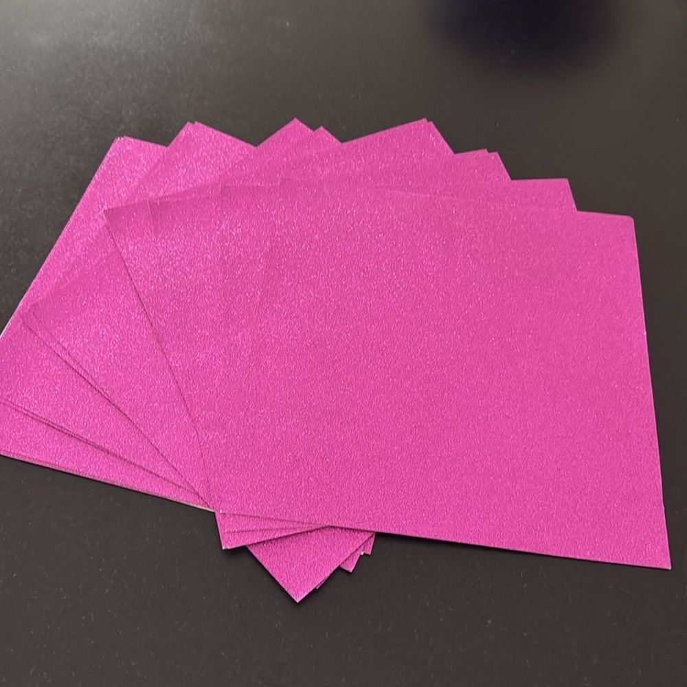 Violet Glitter Cardstock – 12x12 Craft Paper by Best Creation (14 Sheets)